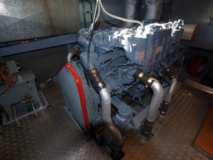 Moderner MAN Schiffsdiesel
