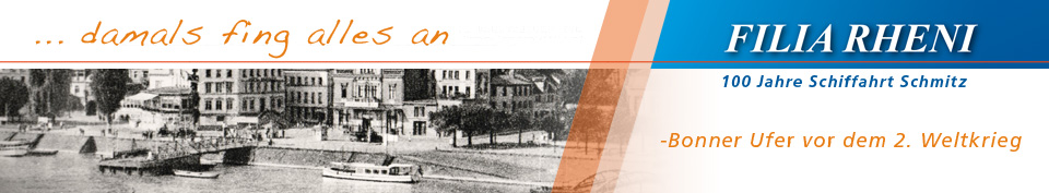 100 Jahre Schiffahrt Schmitz in Bonn